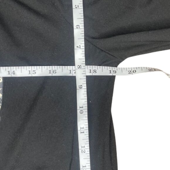 Chic Me Women's Black Cream Skull Off Shoulder Side Slit Maxi Dress Plus Sz XL - Picture 7 of 9